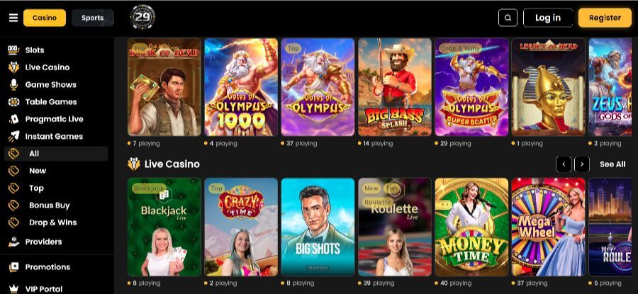 29Black casino games