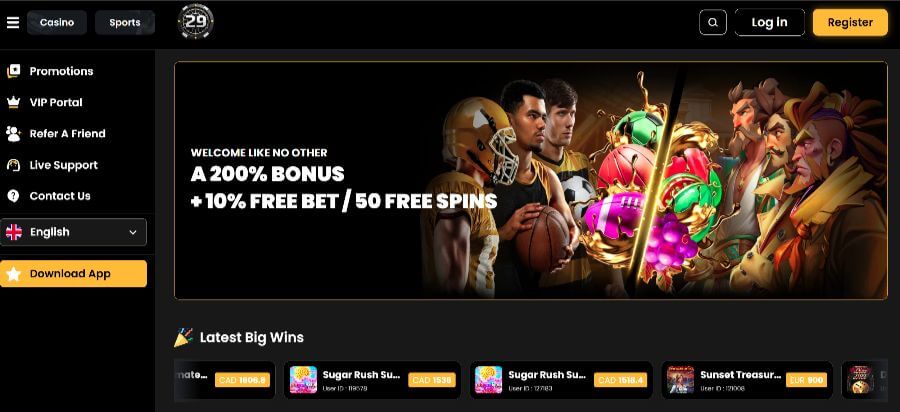 29Black casino website