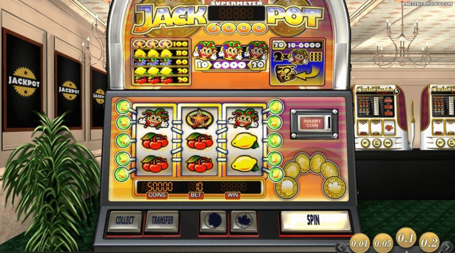 Jackpot 6000 pokie for NZ players