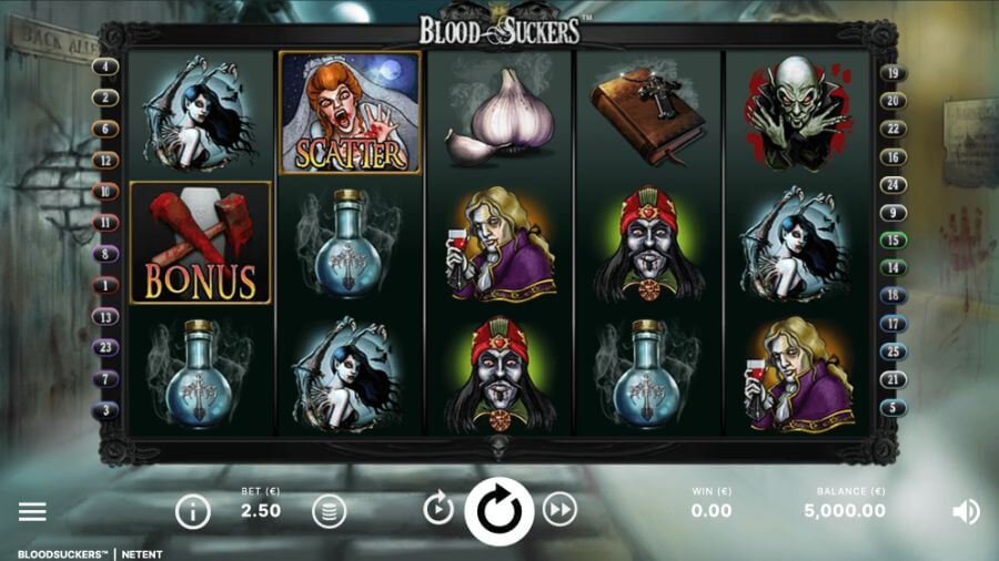 Blood Suckers pokie by NetEnt for NZ players
