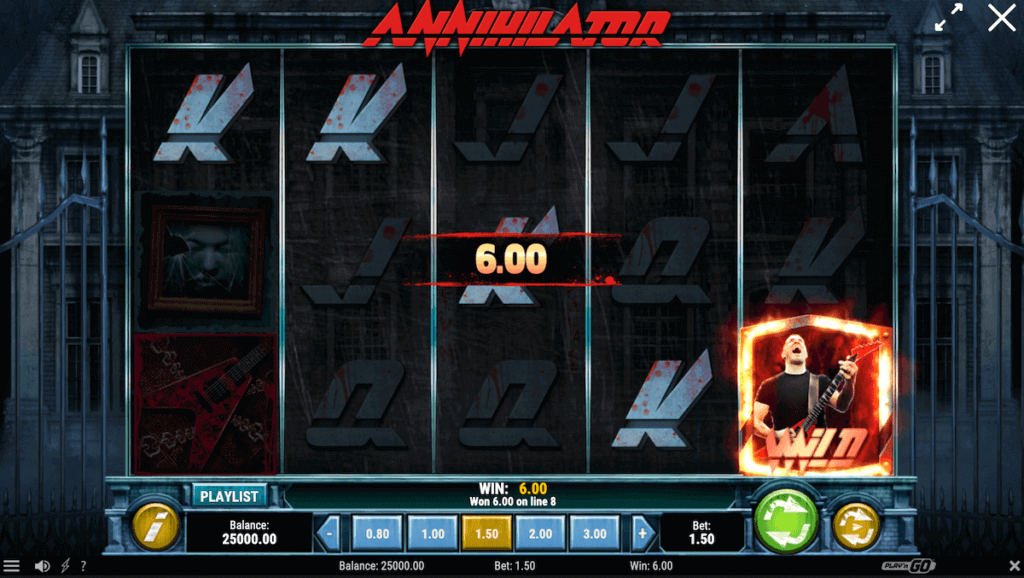 Annihilator Pokie Game by provider Play'n Go for NZ Players