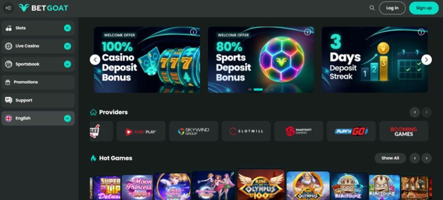 BETGOAT NZ Casino Page