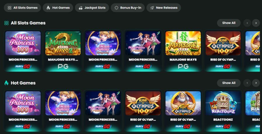 BETGOAT NZ Slots Lobby