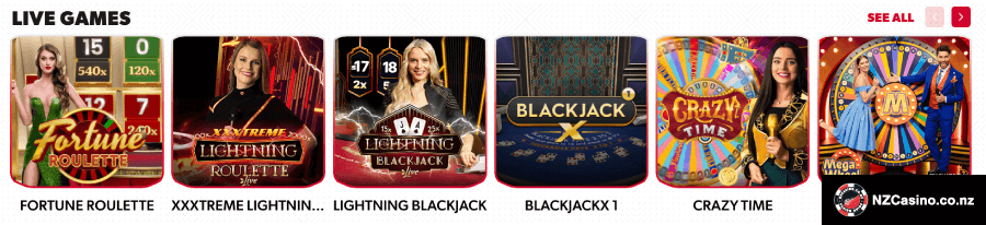 Betista live games library