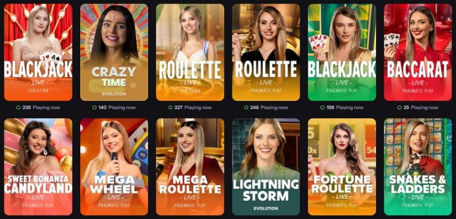 Blazebet live casino games NZ