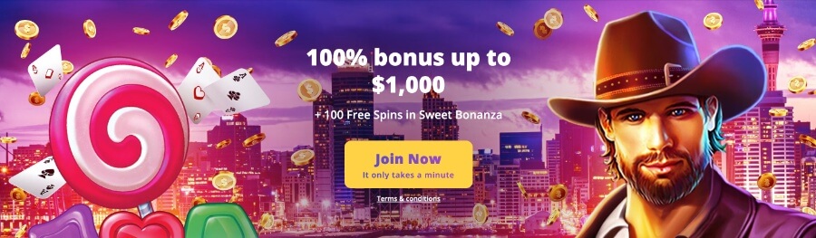 CasinoDays welcome bonus Sweet Bonanza Valentine's Day