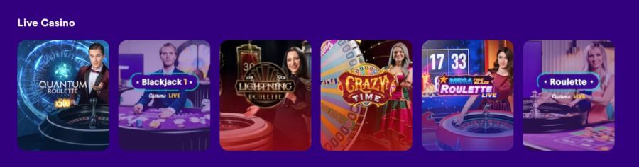 Casumo Live Casino games