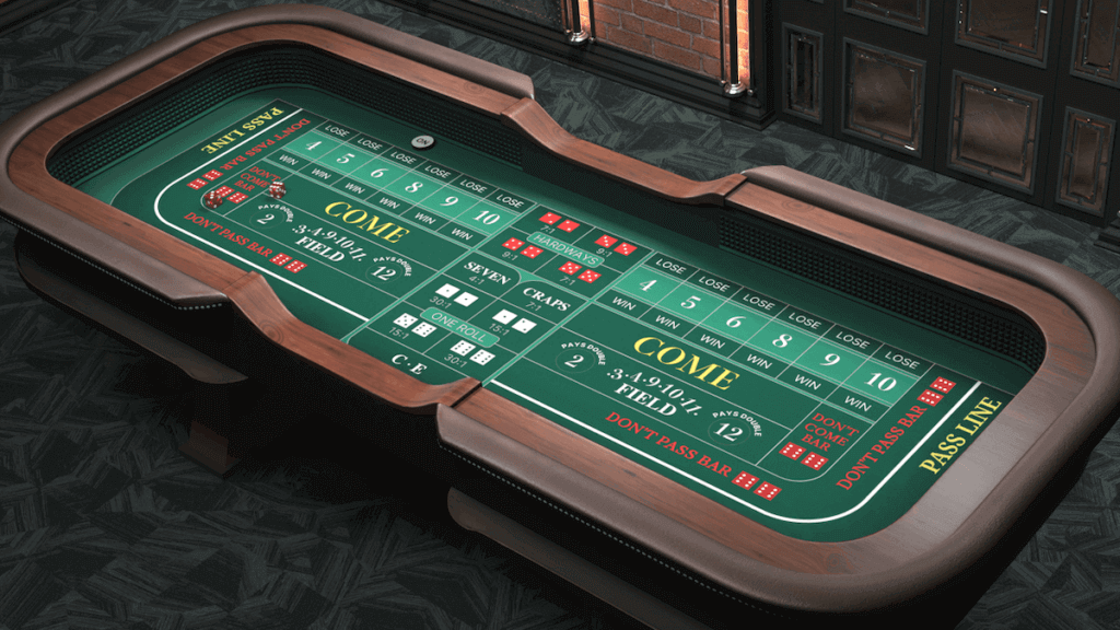 Craps Table Evolution Gaming Casino Game