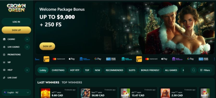 Crown Green NZ Welcome Page