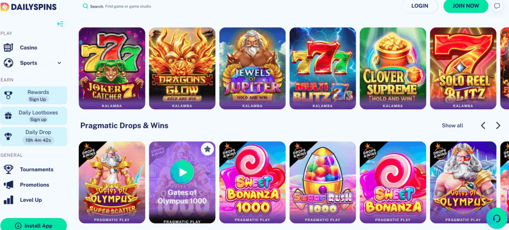 Dailyspins Slots UK