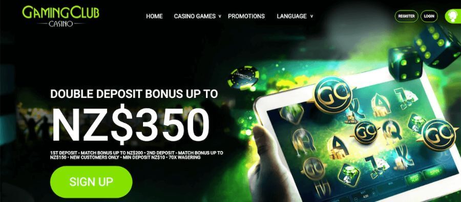 Gaming Club Casino welcome bonus for new players