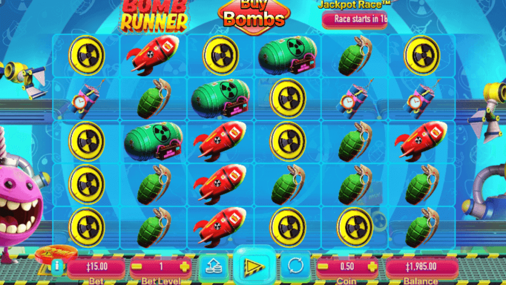 Habanero NZ online pokie bomb runner