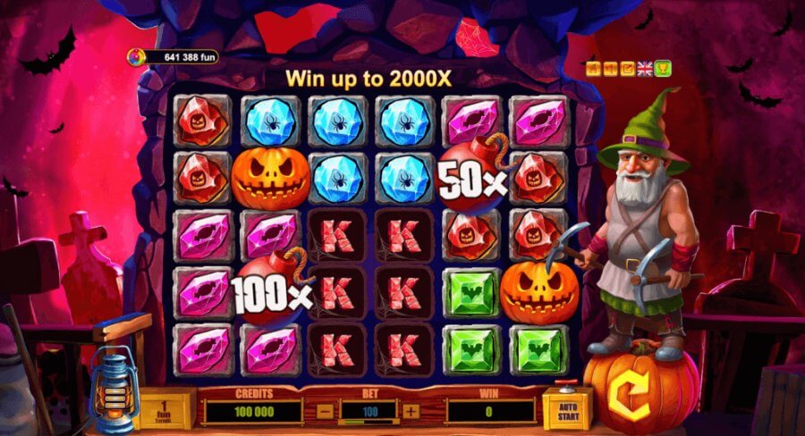 Halloween Crystals pokie game