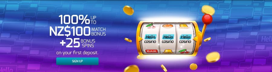 Hello Casino welcome bonus