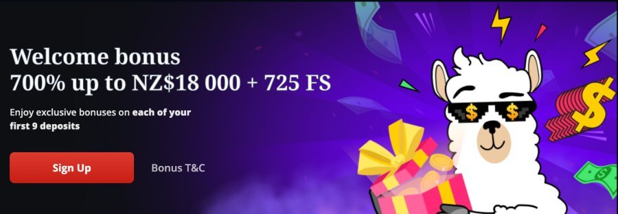 Lama Bet NZ welcome offer