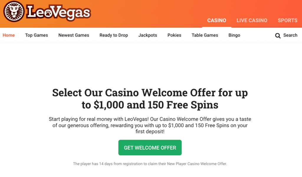 leovegas low wager welcome bonus nz casinos