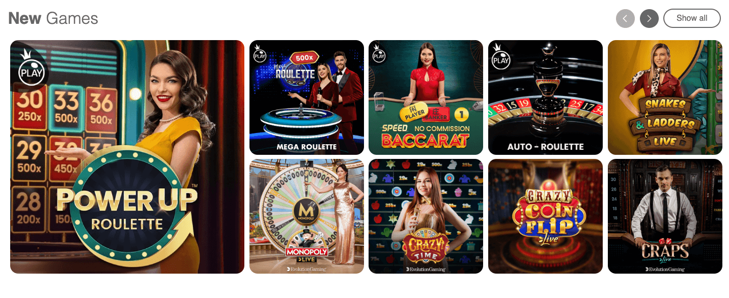 Play live games at LynxBet NZ