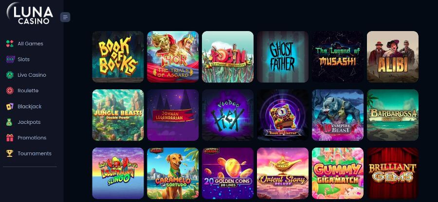 Luna Casino Games