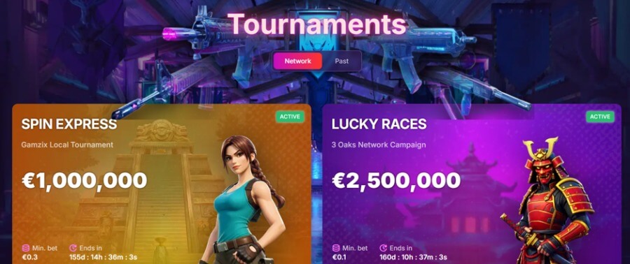 OnlyWin NZ tournaments