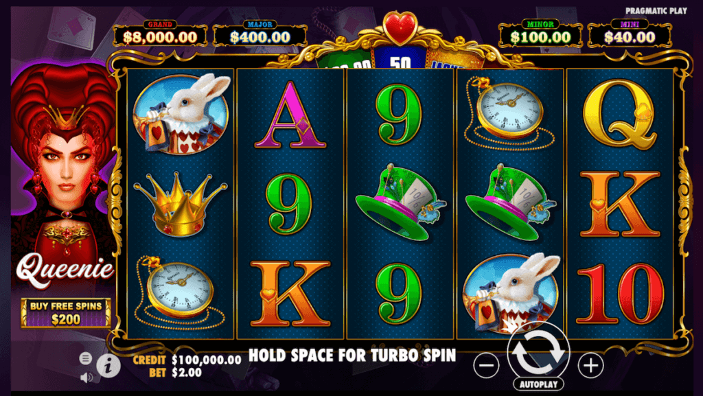 Queenie Pokie Game Home Screen NZ Players