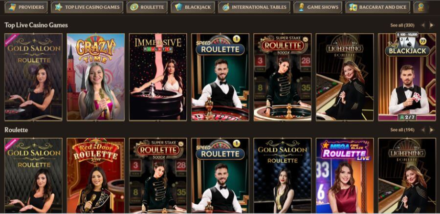 Realz NZ Live Casino