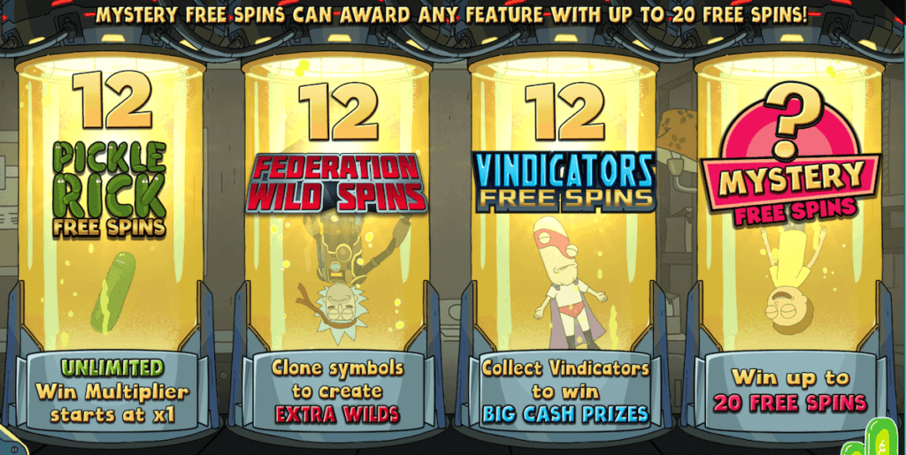 Rick and Morty Megaways free spins variations for NZ players
