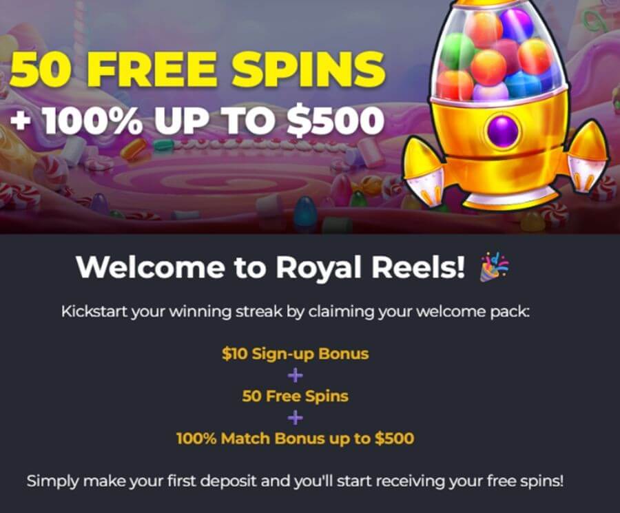 Royal reels nz welcome offer