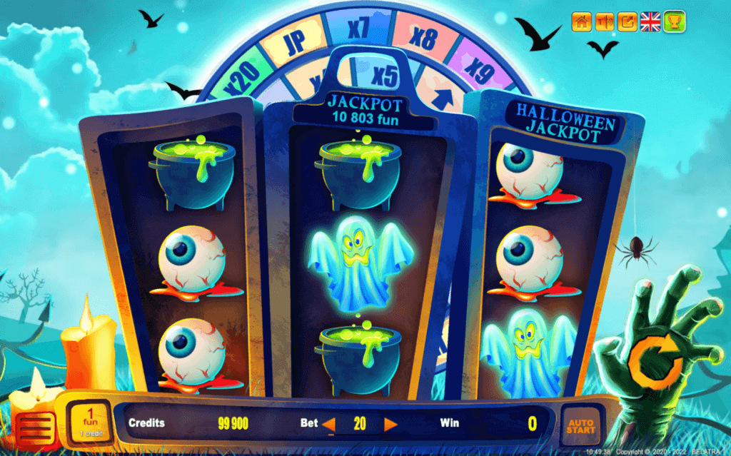 Halloween Jackpot Main Menu for NZ players