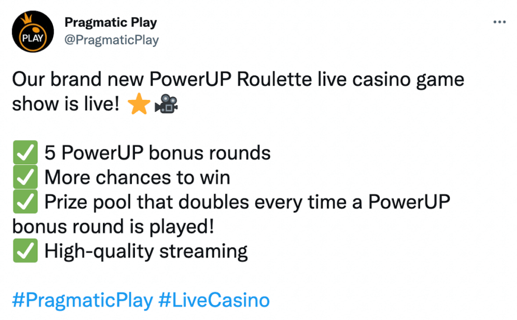 Pragmatic Play Tweet PowerUP Roulette for NZ players