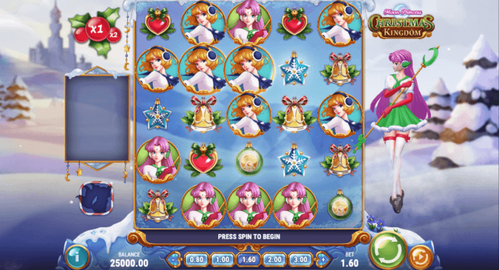 Moon Princess: Christmas Kingdom pokie game for NZ players