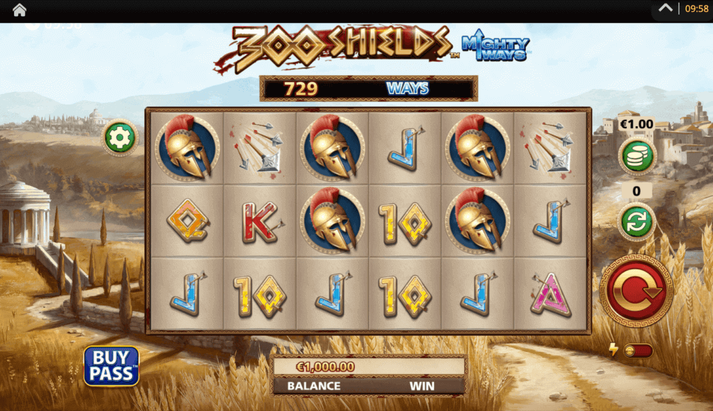 300 Shields Mighty Ways pokie 