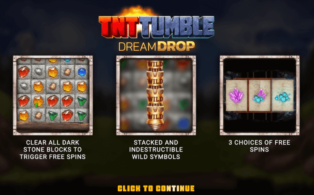 TNT Tumble Dream Drop pokie for NZ players