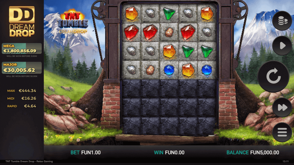 TNT Tumble Dream Drop pokie for NZ players
