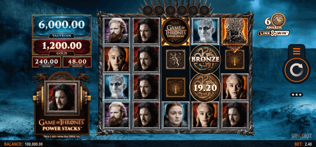 Game of Thrones Power Stacks pokie for NZ players