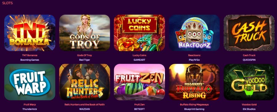 Slotparadise list of pokies