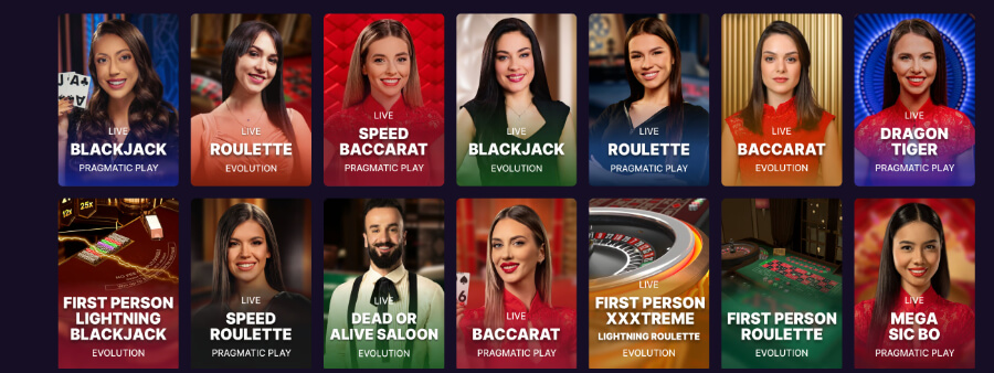 SpinBet's table games