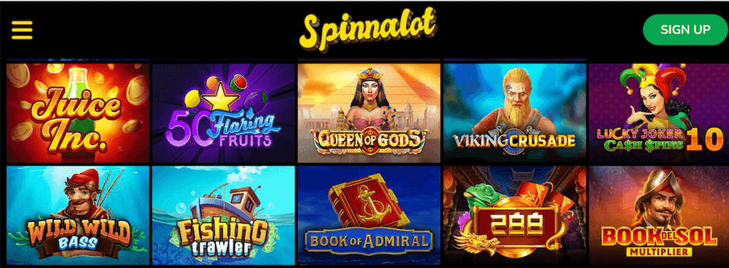 Spinnalot Casino nz online casino games slots