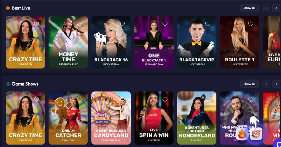 Spinrise NZ Live Casino Games