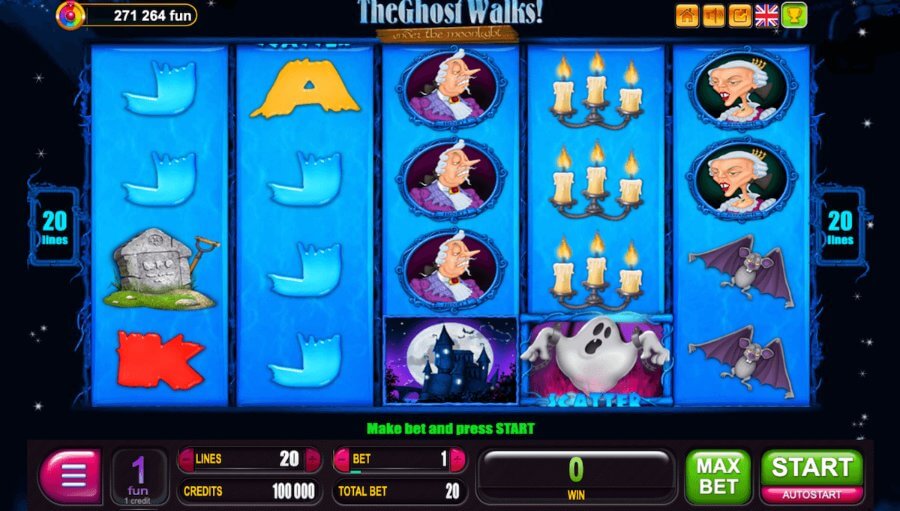 The Ghost Walks pokie game for players from NZ