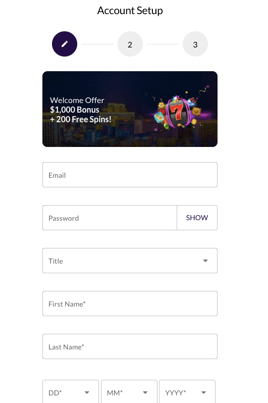 VegasKings registration