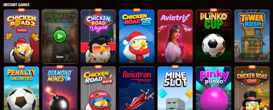 WestAce instant games NZ