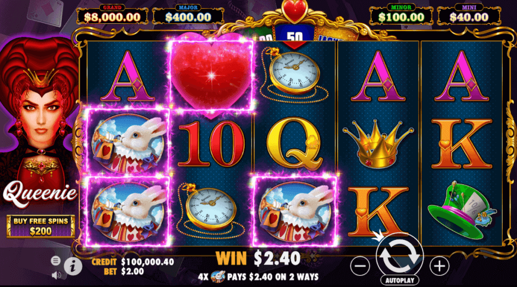 Wild Symbol Queenie Pokie Game NZ Players