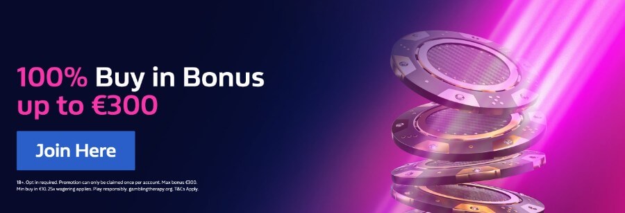 William Hill 100% buy in bonus up to €300 Welcome Bonus