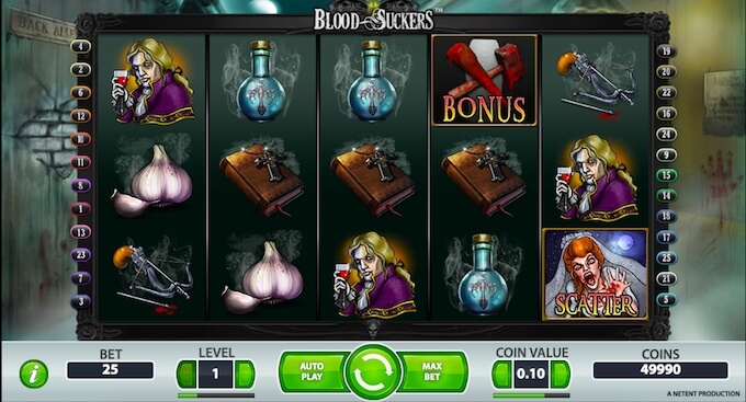 Original Blood Suckers slot Blood Suckers slot NetEnt