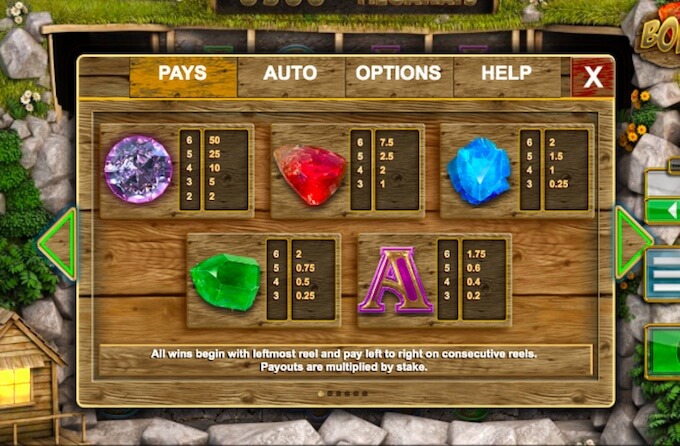 play Bonanza slot Bonanza slot paytable