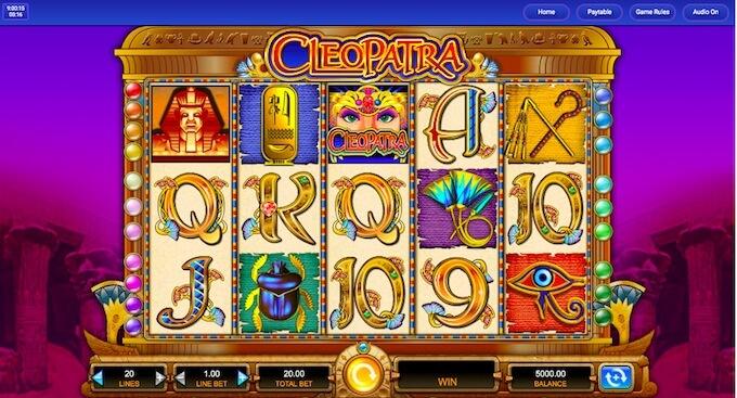 Play cleopatra slot from New Zealand