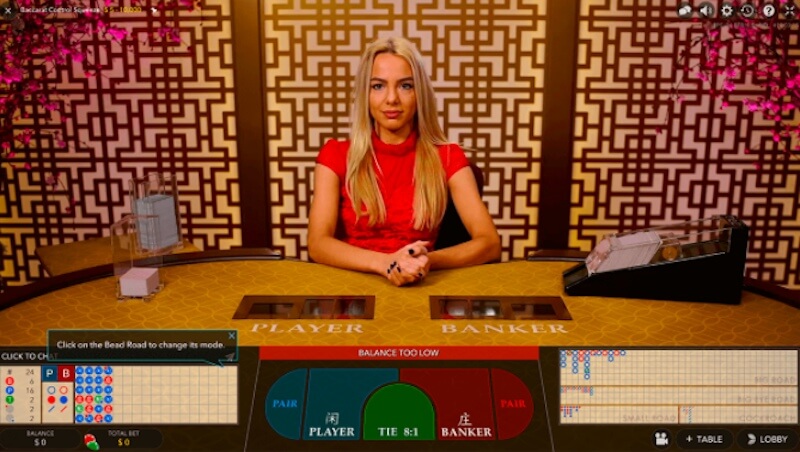 live baccarat evolution gaming