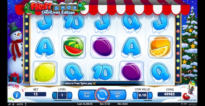 Play Fruit Shop Christmas Edition online Fruit Shop Christmas Edition slot review