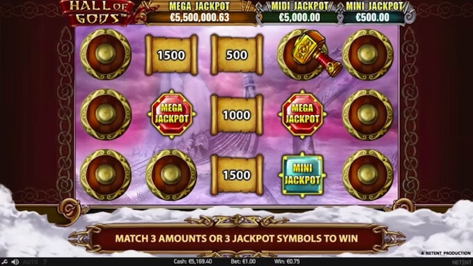 Hall of Gods jackpot