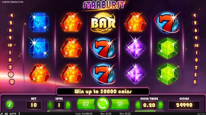 Starburst slot